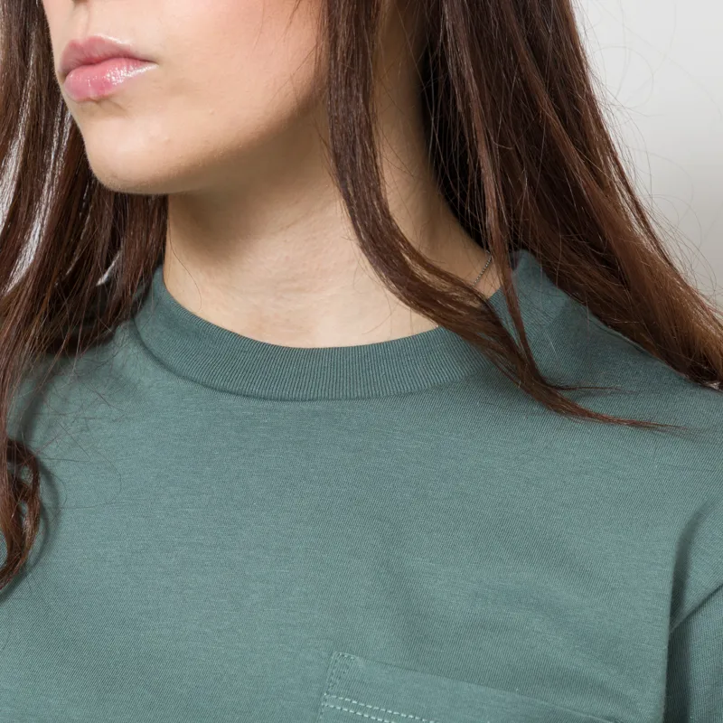 Carhartt WIP Womens Pocket T Shirt Velvet Green-6