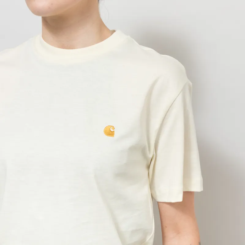 Carhartt WIP Womens Chase T Shirt Cinnerus Gold-5