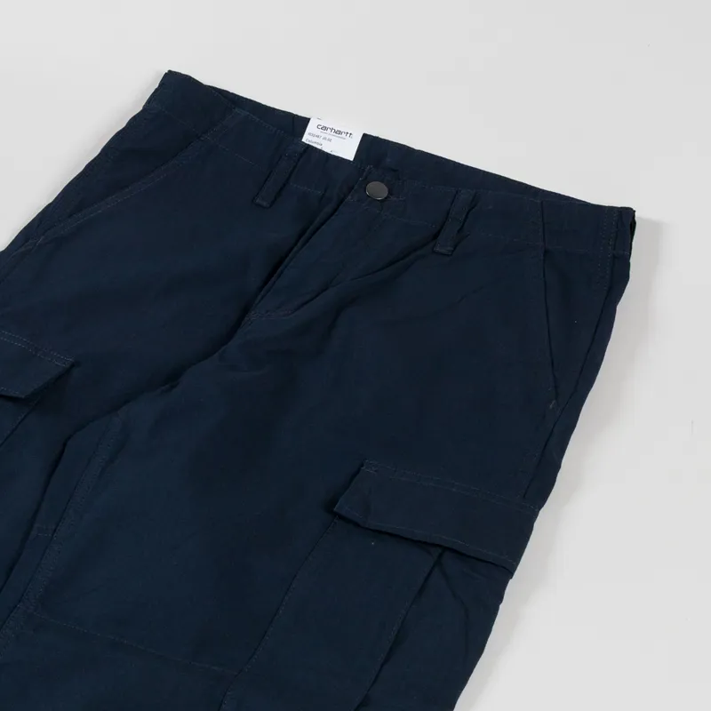 Carhartt WIP Regular Cargo Pant Deep Night Rinsed Columbia Ripstop-4