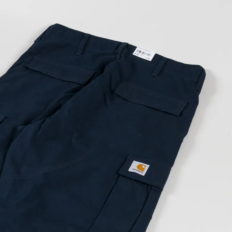 Carhartt WIP Regular Cargo Pant Deep Night Rinsed Columbia Ripstop-3