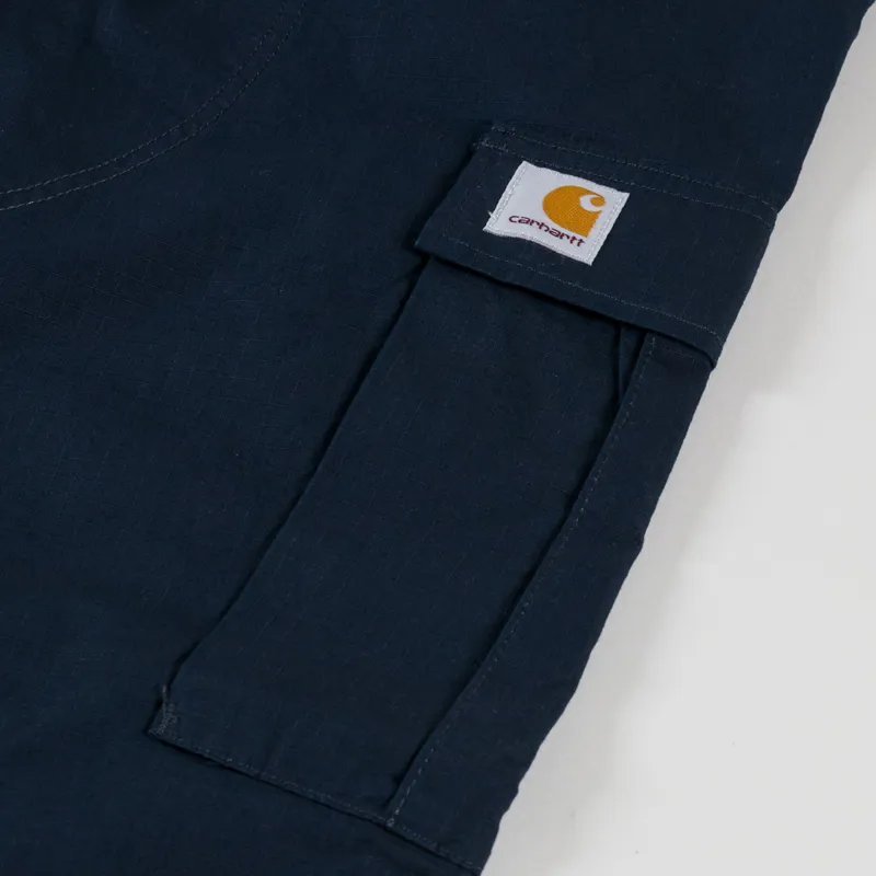 Carhartt WIP Regular Cargo Pant Deep Night Rinsed Columbia Ripstop-8