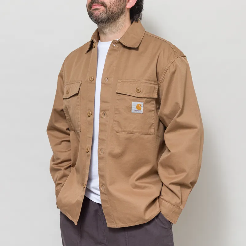 Carhartt WIP Kelly Shirt Jac Peanut-2