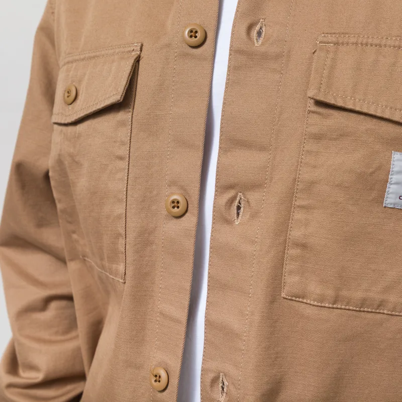 Carhartt WIP Kelly Shirt Jac Peanut-7