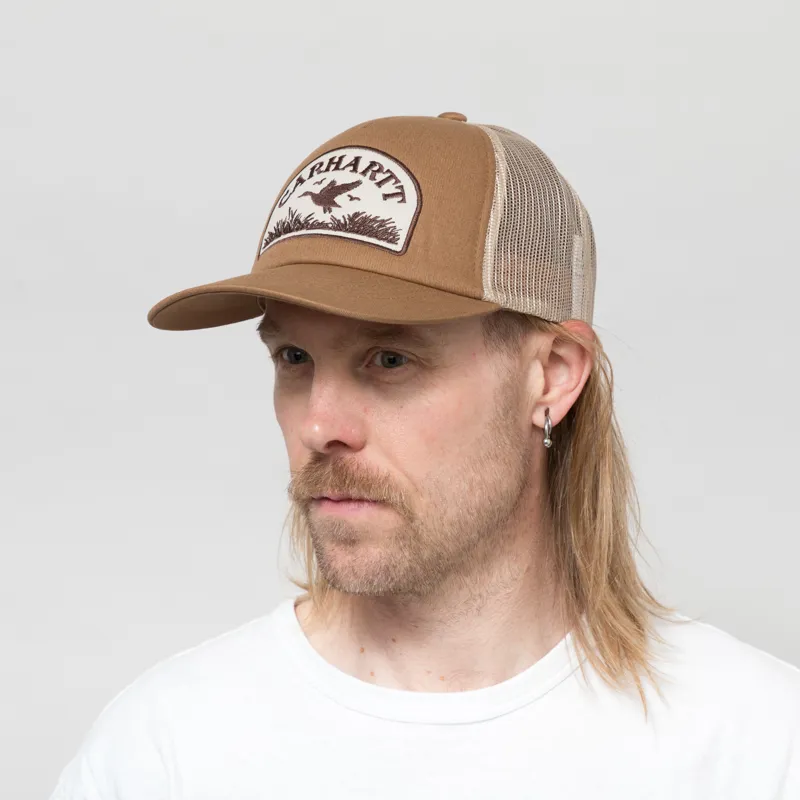 Carhartt WIP Take Off Trucker Cap Stone