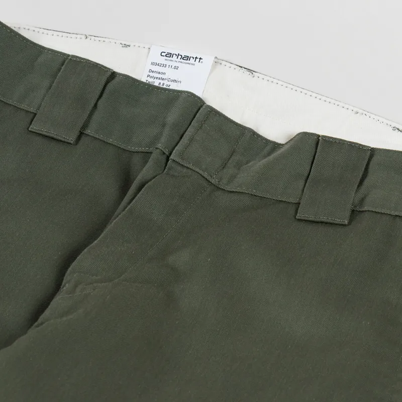 Carhartt WIP Master Pant Dark Leaf Rinsed Denison Twill-8