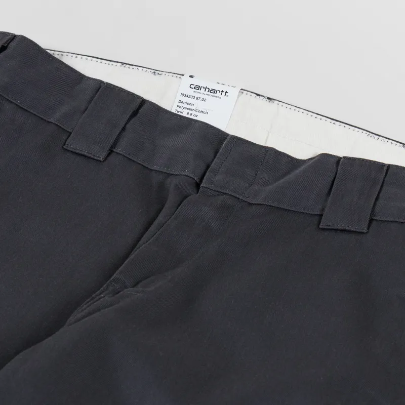 Carhartt WIP Master Pant Graphite Denison Twill-8