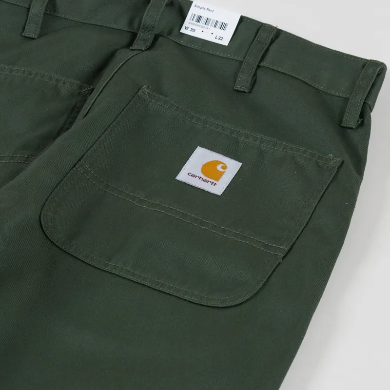 Carhartt WIP Simple Pant Opuntia Rinsed Denison Twill -7