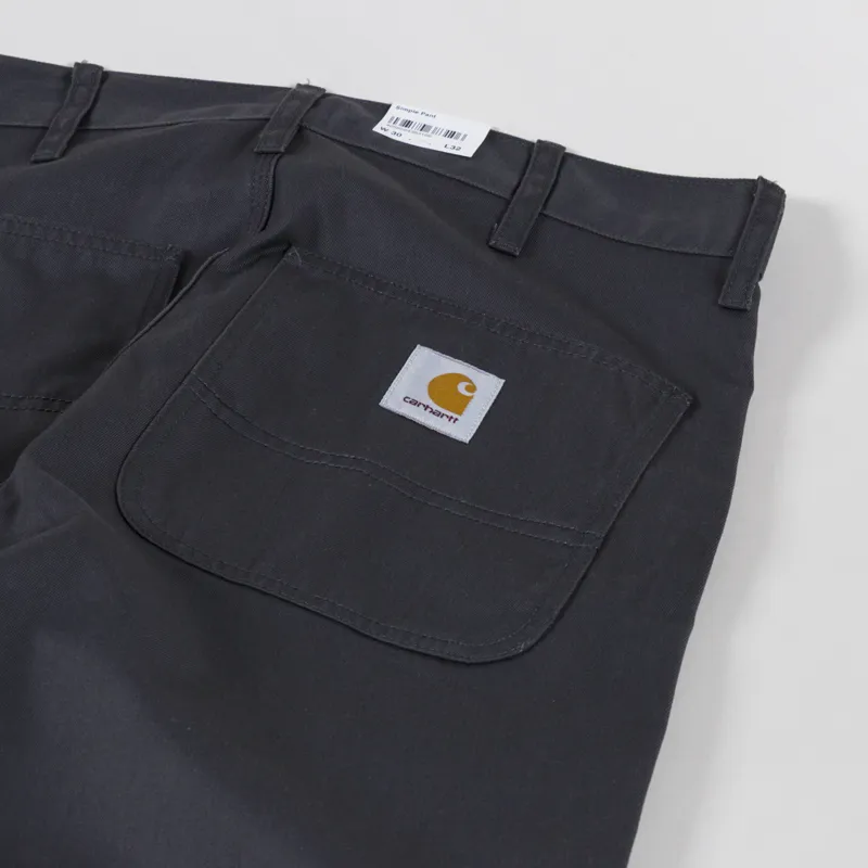 Carhartt WIP Simple Pant Graphite Rinsed Denison Twill-7