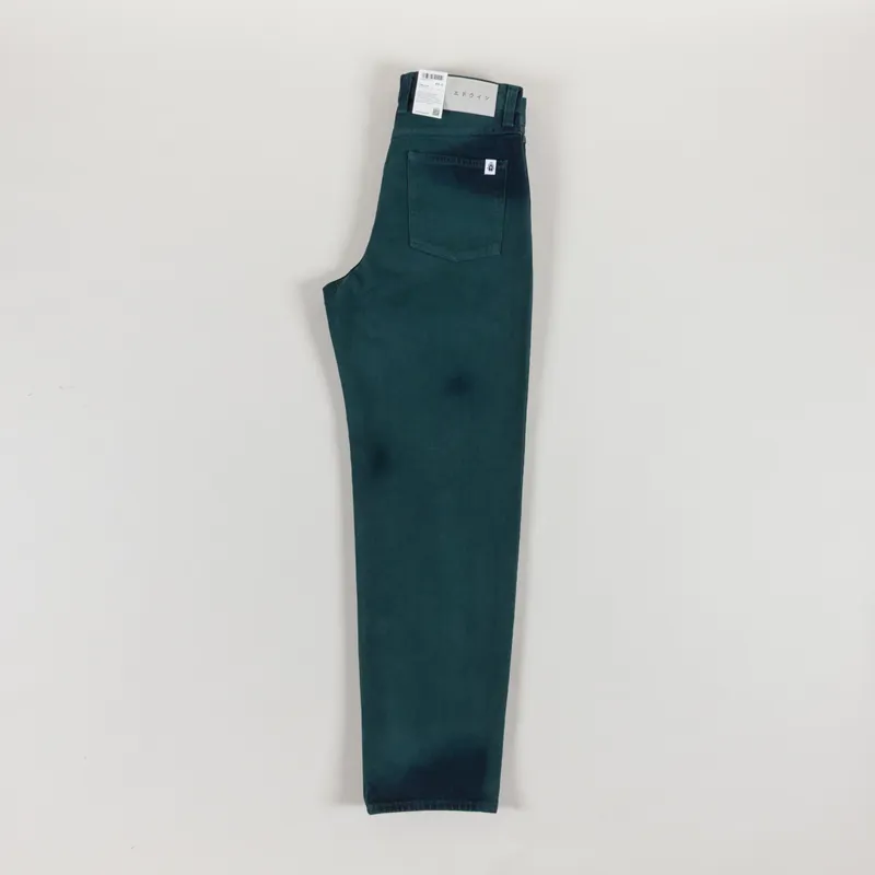 Edwin Tyrell Pants Blue Emerald Overdyed-2