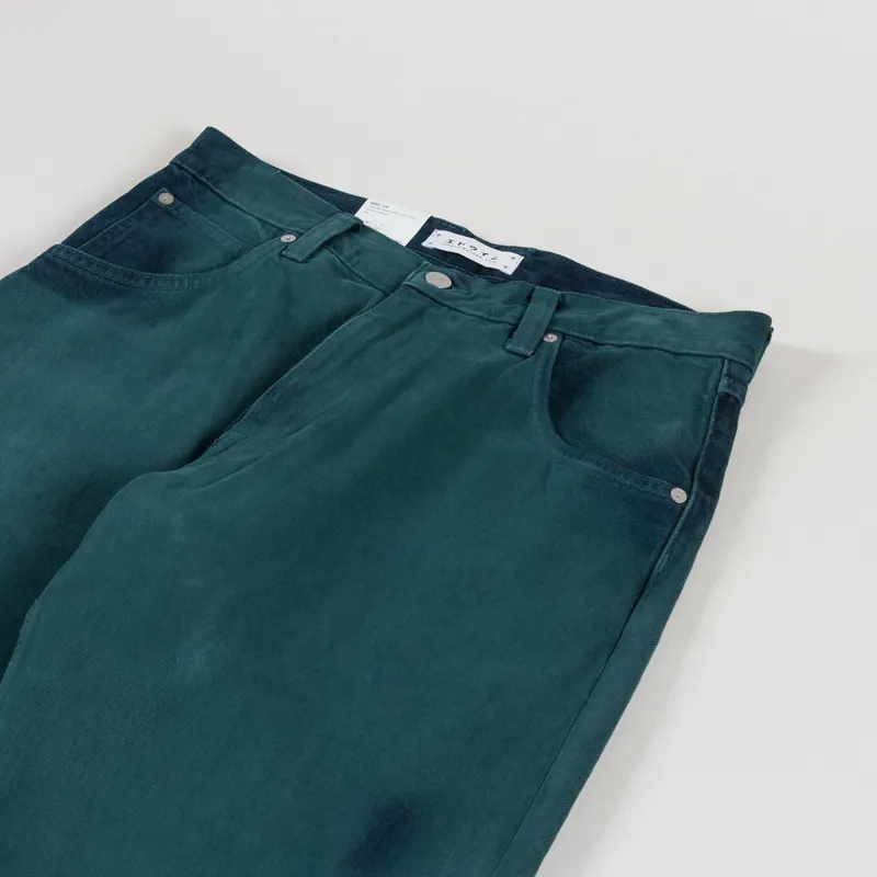 Edwin Tyrell Pants Blue Emerald Overdyed-3