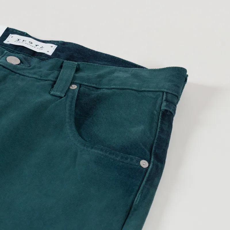 Edwin Tyrell Pants Blue Emerald Overdyed-8