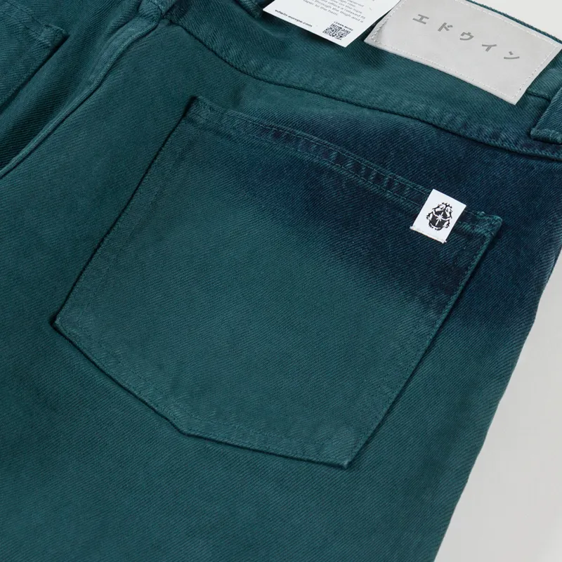 Edwin Tyrell Pants Blue Emerald Overdyed-9