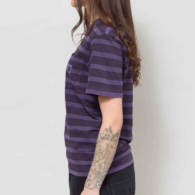 Carhartt WIP Womens Hanson Pocket T Shirt Lokers Stripe-2