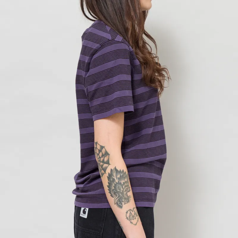 Carhartt WIP Womens Hanson Pocket T Shirt Lokers Stripe-3