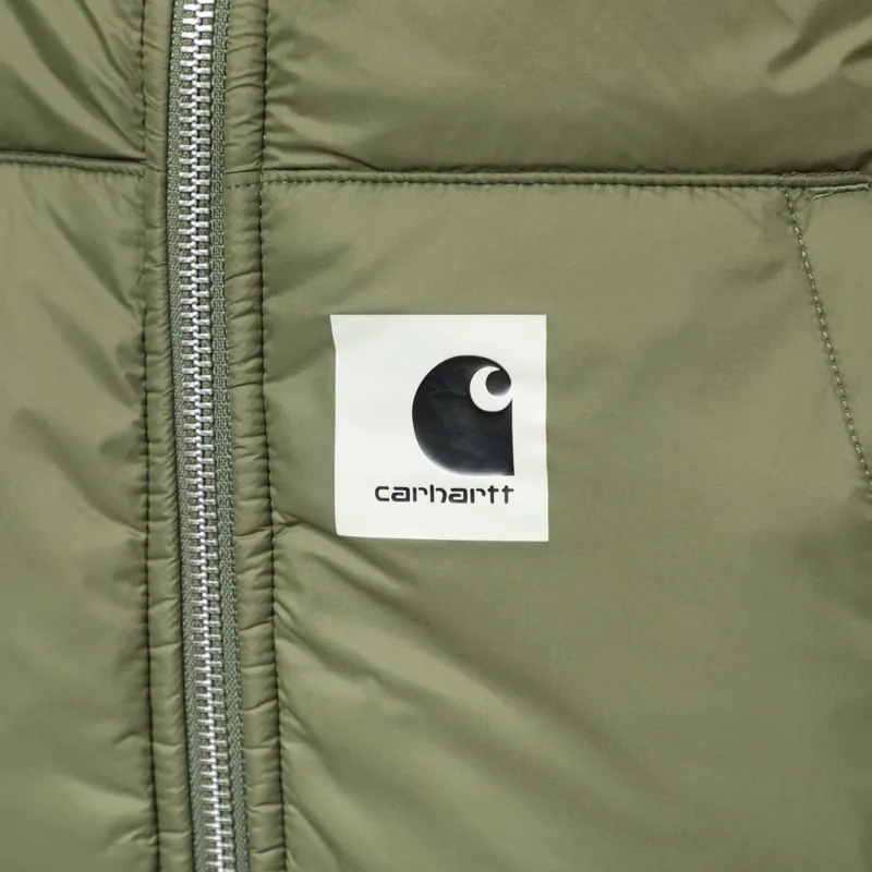Carhartt WIP Womens Hooded Gadd Jacket Dollar Green-8