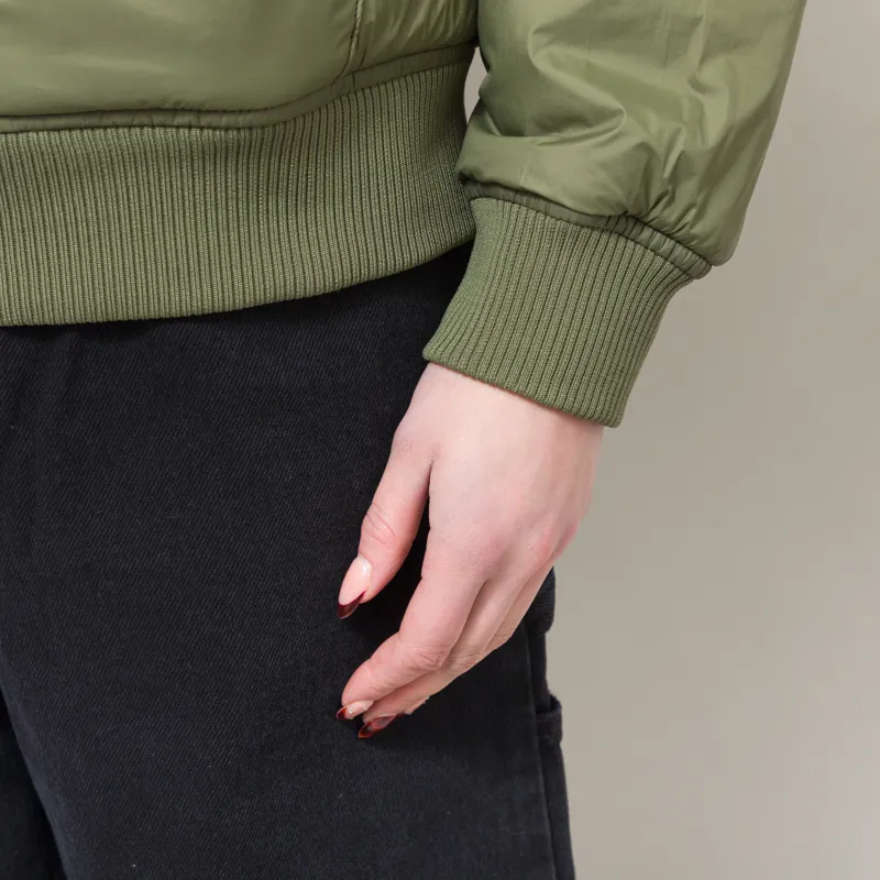 Carhartt WIP Womens Hooded Gadd Jacket Dollar Green-10