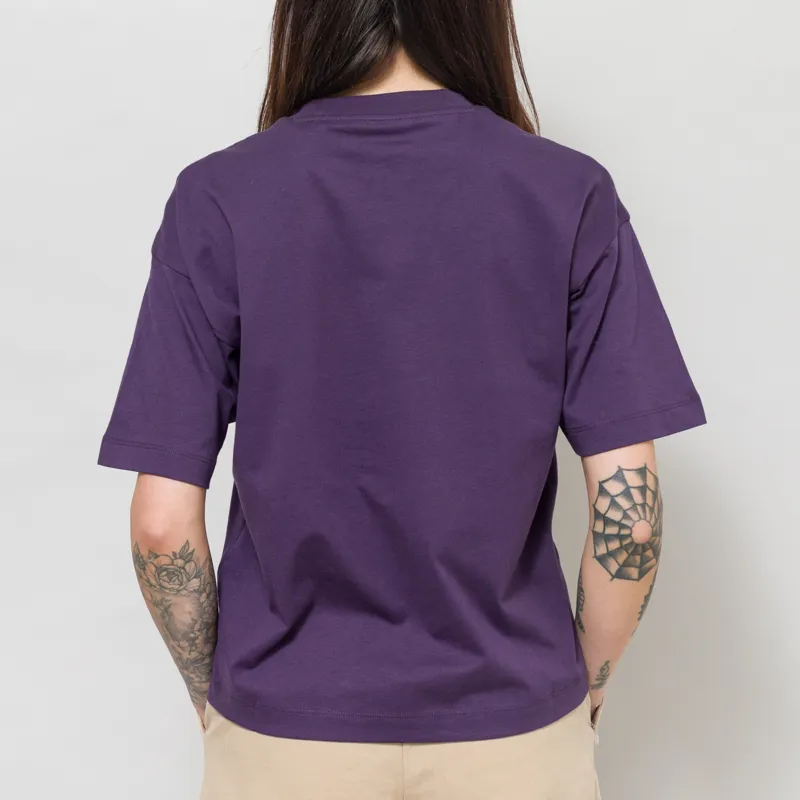 Carhartt WIP Womens Signet T Shirt Lokers Blue-4