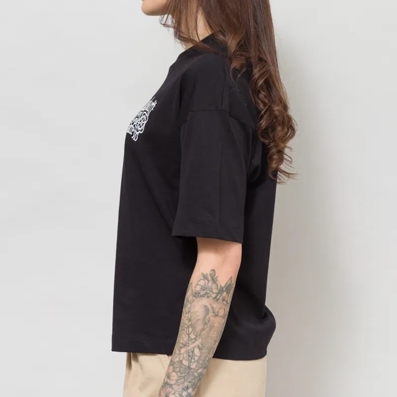 Carhartt WIP Womens Signet T Shirt Black Wax-3