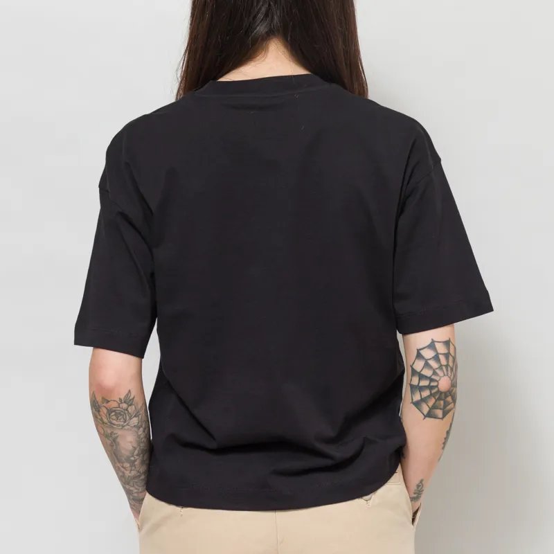 Carhartt WIP Womens Signet T Shirt Black Wax-4