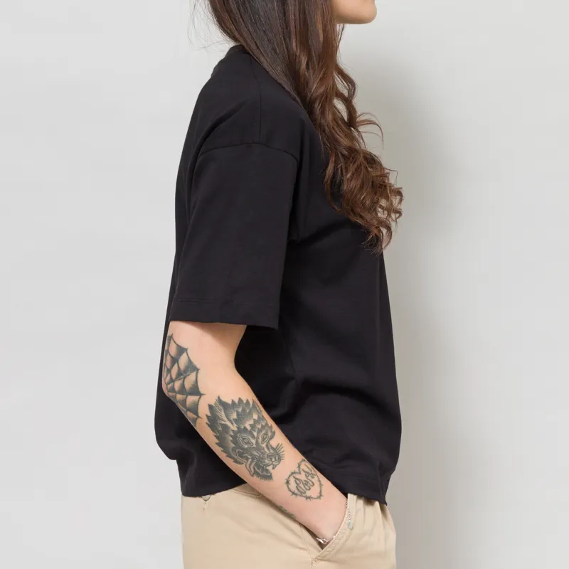 Carhartt WIP Womens Signet T Shirt Black Wax-5