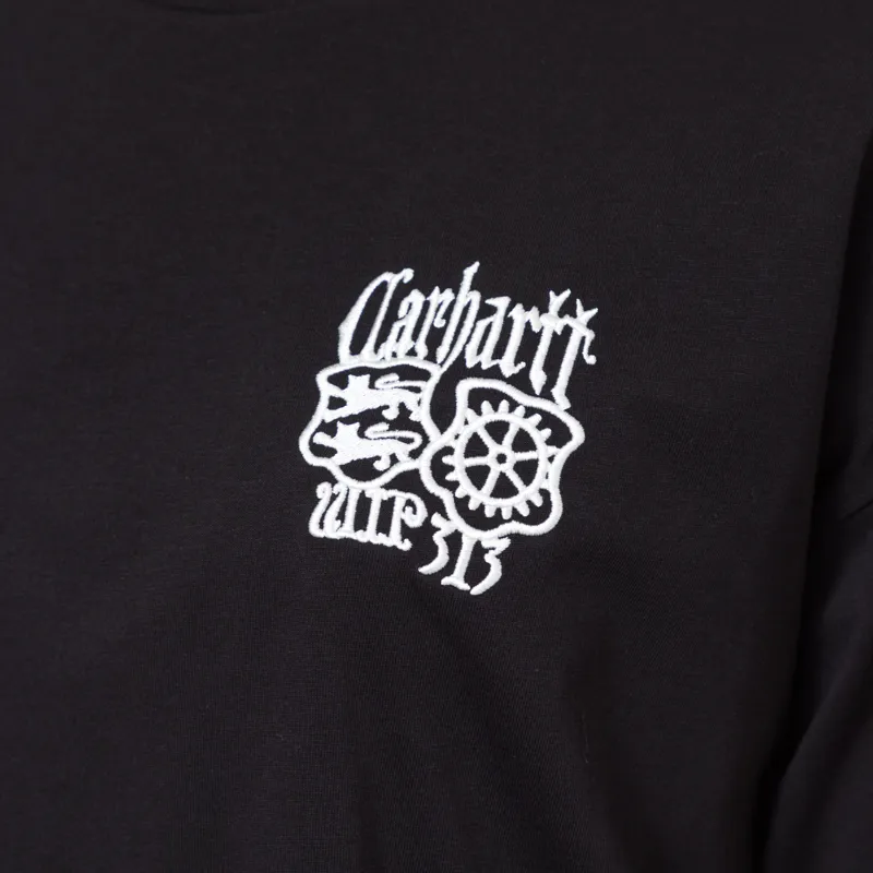 Carhartt WIP Womens Signet T Shirt Black Wax-8