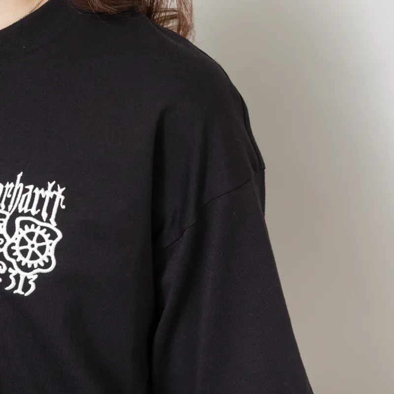 Carhartt WIP Womens Signet T Shirt Black Wax-7