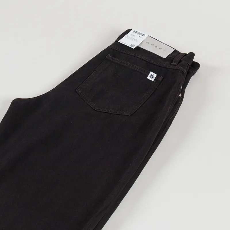 Edwin Matrix Pants Black Coffee Bean Overdyed-5