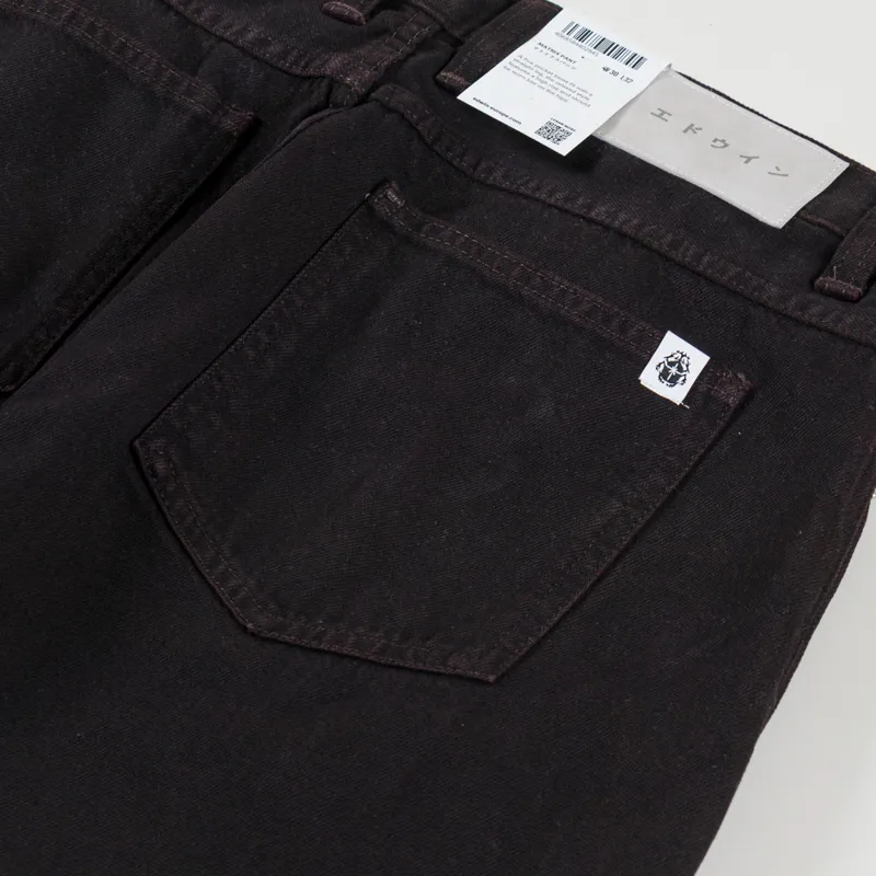 Edwin Matrix Pants Black Coffee Bean Overdyed-7