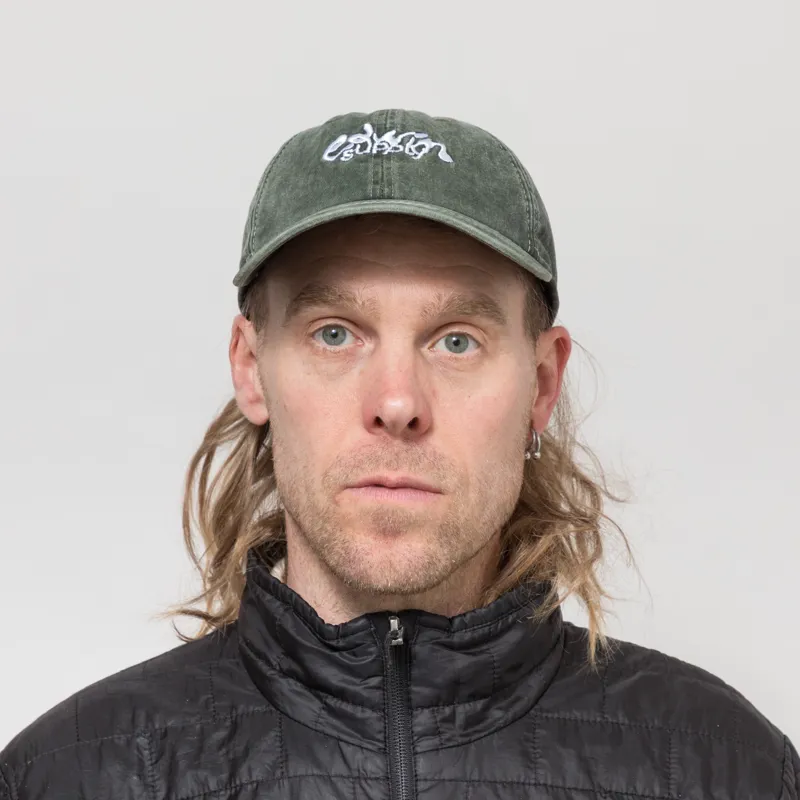 Edwin Soft Washed 6 Panel Cap Mediterranea Stone Washed-1