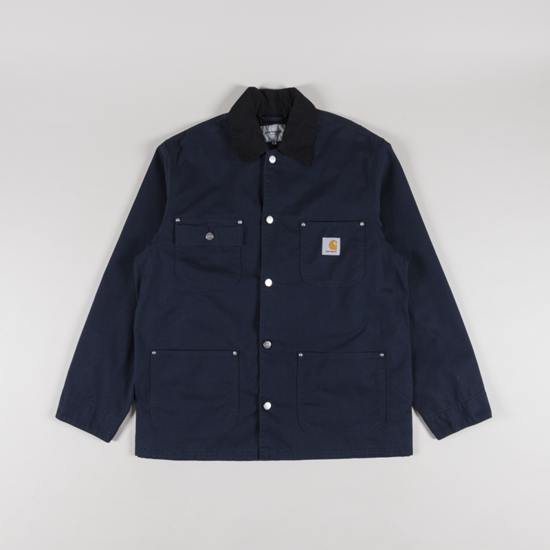 Carhartt WIP OG Chore Coat Deep Night Black Rinsed