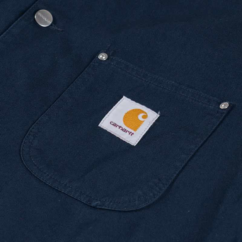 Carhartt WIP OG Chore Coat Deep Night Black Rinsed-7