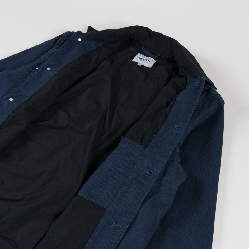 Carhartt WIP OG Chore Coat Deep Night Black Rinsed-4