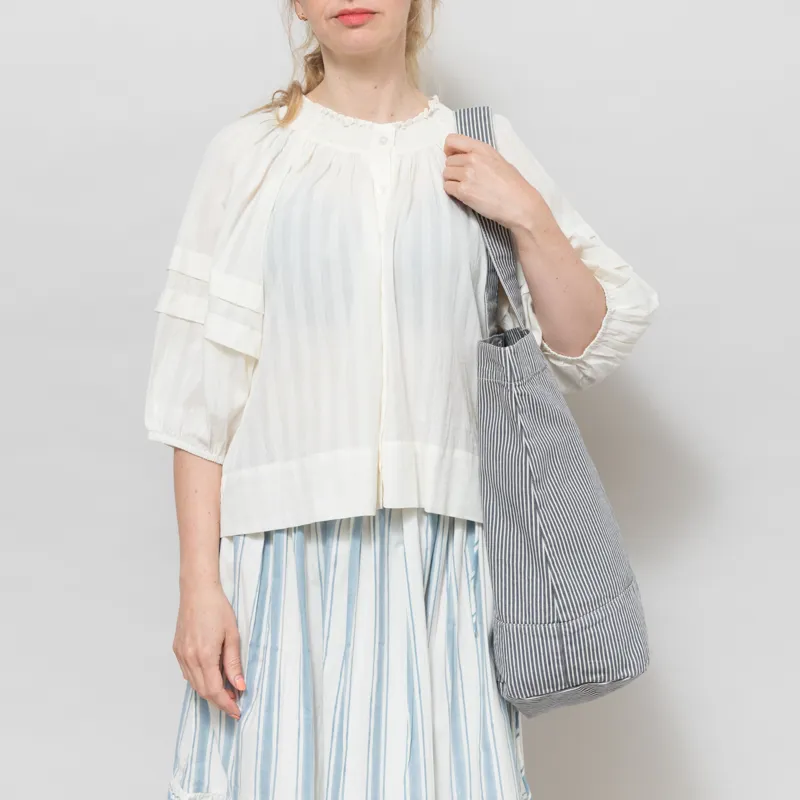 Carhartt WIP Womens Mercer Tote Bag Striped Graphite Wax-2