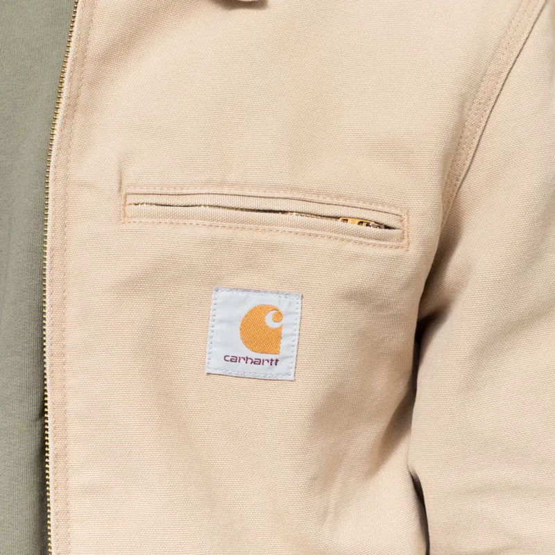 Carhartt WIP Detroit Jacket Dusty H Brown Stone Canvas-6