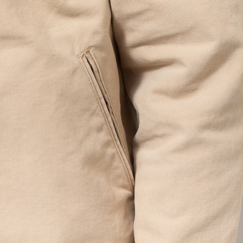 Carhartt WIP Detroit Jacket Dusty H Brown Stone Canvas-9