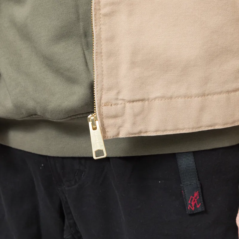 Carhartt WIP Detroit Jacket Dusty H Brown Stone Canvas-10