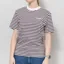 Carhartt WIP Womens Ezra T Shirt Striped Cozy Purple Wax