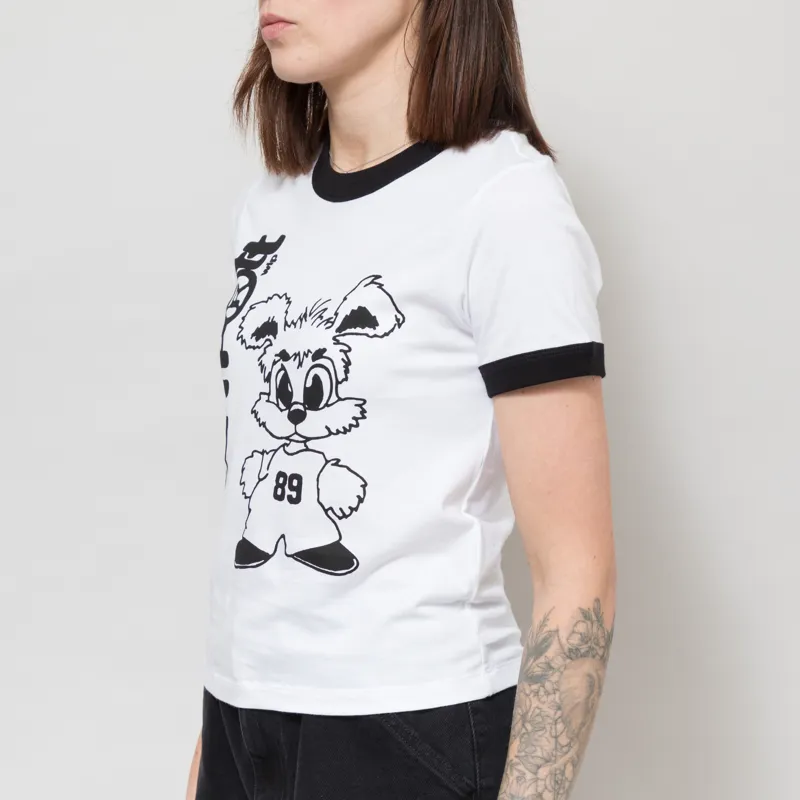 Carhartt WIP Womens IP Ringer T Shirt White Black-1
