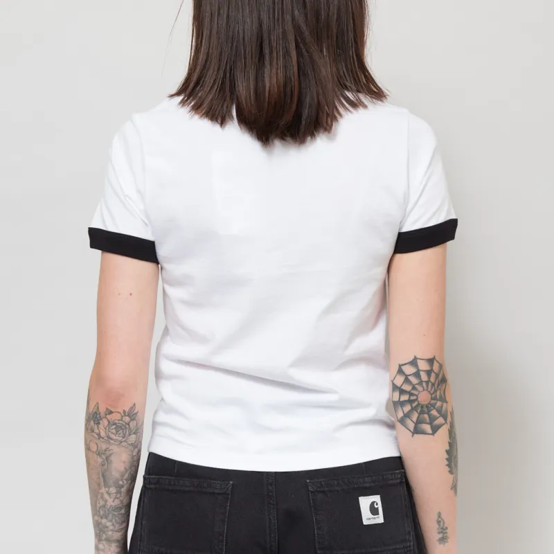 Carhartt WIP Womens IP Ringer T Shirt White Black-3