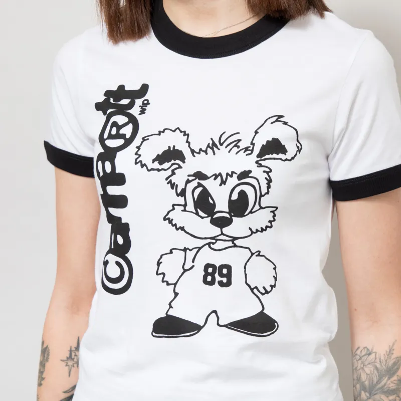 Carhartt WIP Womens IP Ringer T Shirt White Black-6