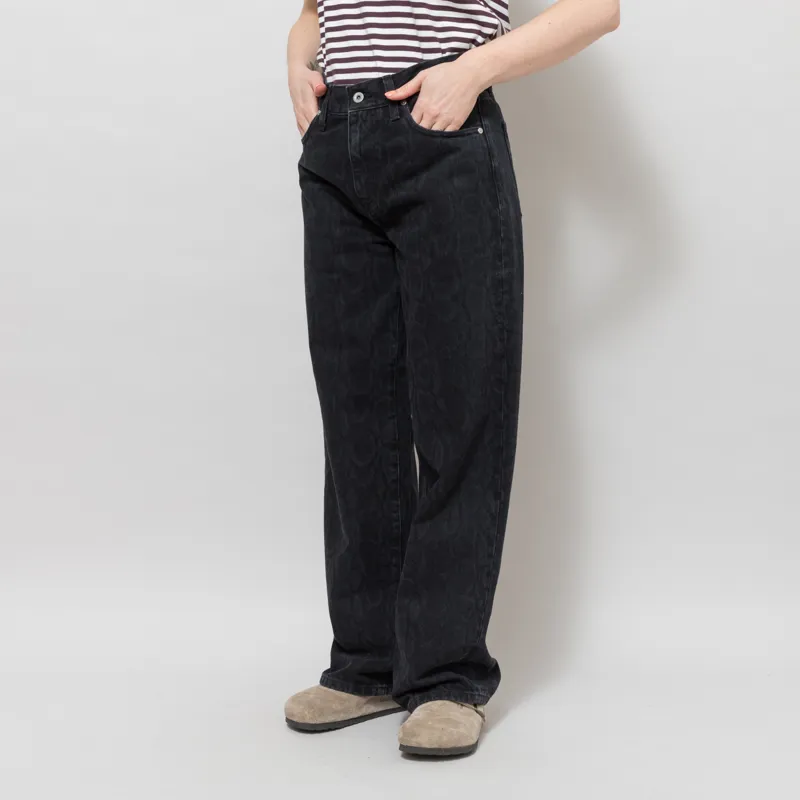 Carhartt WIP Womens Snake Arin Pants Snake Camo Black-1