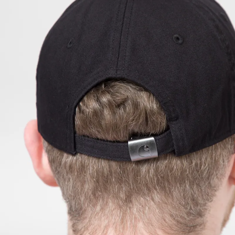 Carhartt WIP Madison Logo Cap Black White-4