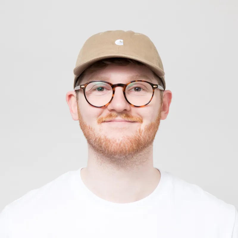 Carhartt WIP Madison Logo Cap Leather White-1