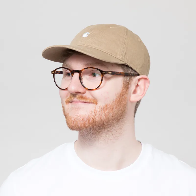 Carhartt WIP Madison Logo Cap Leather White