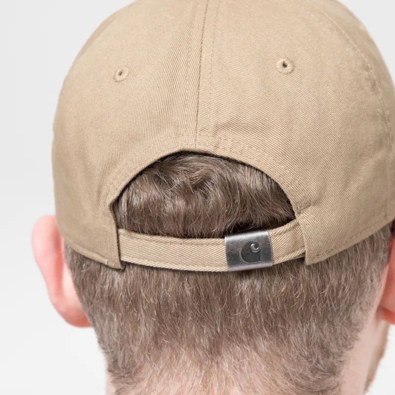 Carhartt WIP Madison Logo Cap Leather White-4