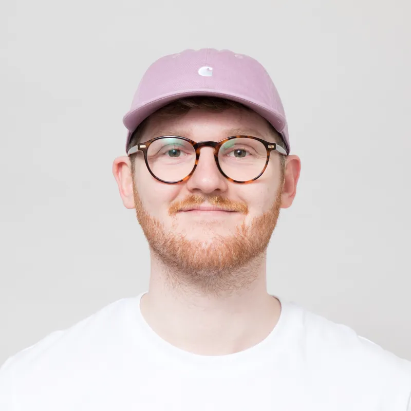 Carhartt WIP Madison Logo Cap Gentle Purple White-1