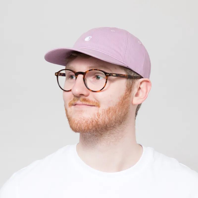 Carhartt WIP Madison Logo Cap Gentle Purple White