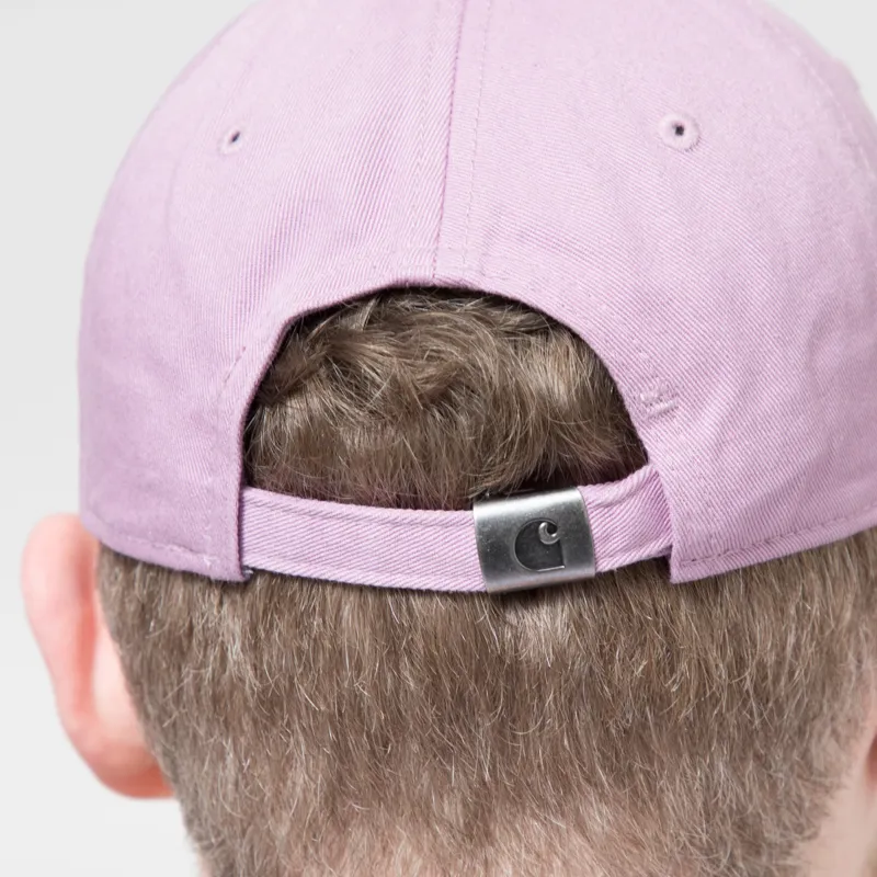 Carhartt WIP Madison Logo Cap Gentle Purple White-4