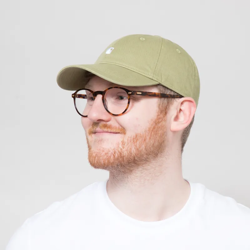 Carhartt WIP Madison Logo Cap Gentle Green White