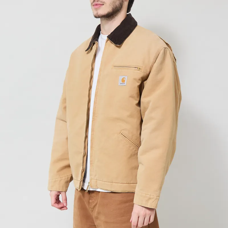 Carhartt WIP OG Detroit Jacket WIP Dusty H Tobacco Stone Canvas-1